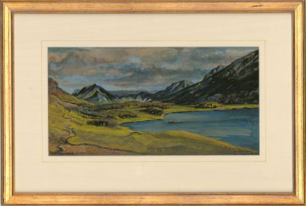 Harald Melvill (1895-1977) - 1971 Watercolour, Buttermere Valley, Lake District