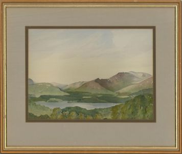 C. Whittle - Contemporary Watercolour, Summer Morning, Derwentwater