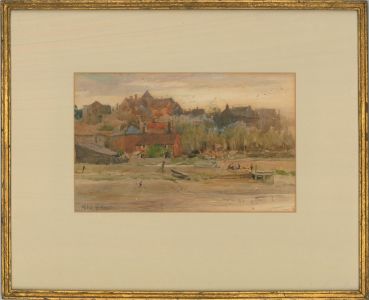 Alfred Henry Hart (1866-1953) - Late 19th Century Watercolour, Coastal Town