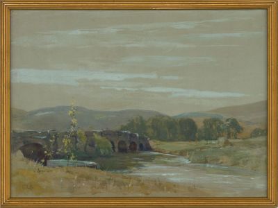 Attrib. Samuel J Birch, (1869–1955) -Early 20thC Watercolour, Verdant Valley