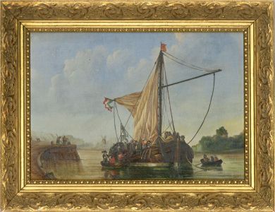 Max Brandrett (b.c.1947) - 20th Century Oil, Returning Home