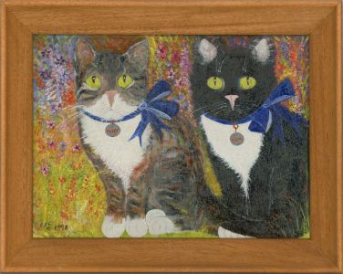 E.A.S. - 1998 Acrylic, Daisy & Sam