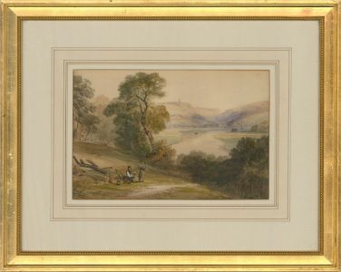 Attrib. Copley Fielding (1787-1855) - Watercolour, River Avon from Kingsweston