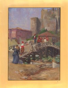 Early 20th Century Oil - Turkish Bridge