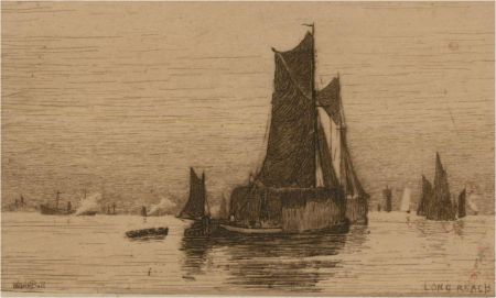 Wilfrid Williams Ball RE ROI (1853-1917) - Etching Miniature, Long Reach