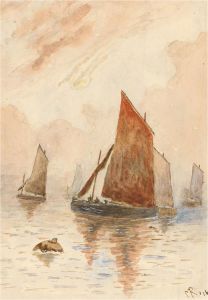 M.R. - 1916 Watercolour, Reflections