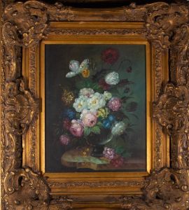 Dutch School Contemporary Oil - Floral Still Life