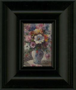 Brandt - 20th Century Oil, Flowers in a Vase