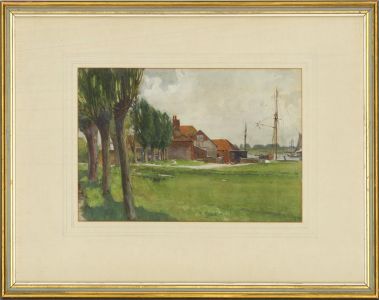 20th Century Watercolour - Down to the Harbour