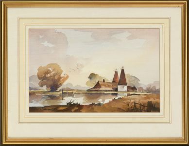 John Snelling FRSA (b.1914) - Mid 20th Century Watercolour, Oasts