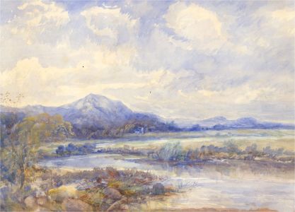 J. Welch - Early 20th Century Watercolour, Valley Looking North
