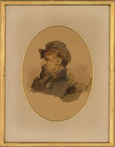Dufuitdaut - Early 20th Century Watercolour, French Soldier, WWI No.1