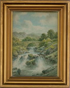 Charles A. Bool (1876-1942) - Early 20th Century Watercolour, River Landscape
