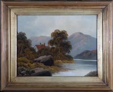 20th Century Oil - Cottage by the Lake