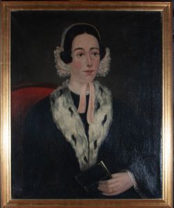 Early 19th Century Oil - Lady In Ermine