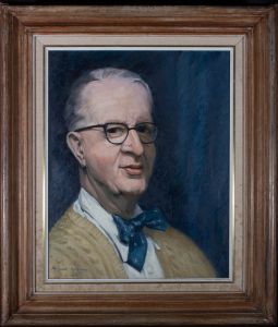 Margaret McClean - 20th Century Oil, Portrait on Blue