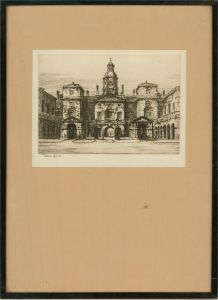Arthur Spencer  - Early 20th Century Etching, Horse Guards, Whitehall