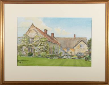1984 Watercolour - Wisteria Country House