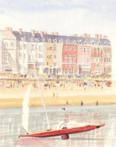 Gwyneth Willitt - Contemporary Watercolour, Beach Scene