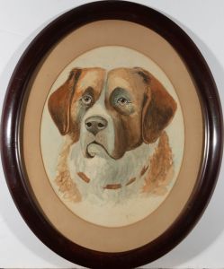George A. Scaife - 1893 Watercolour, Toronto the St Bernard