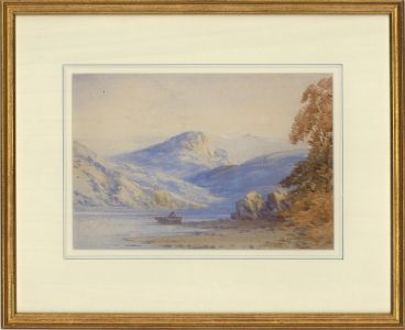 Attrib. Thomas Creswick RA (1811-1869) - Watercolour, The Fisherman