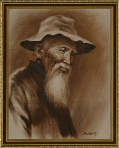 Antony - Contemporary Oil, Wise Old Man