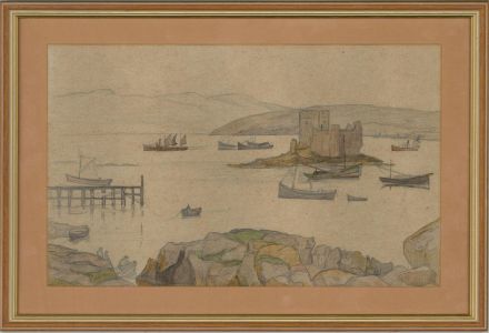 Early 20th Century Watercolour - Eilean Donan Castle