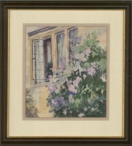 Stella Moore - Contemporary Watercolour, Flowers by the Window
