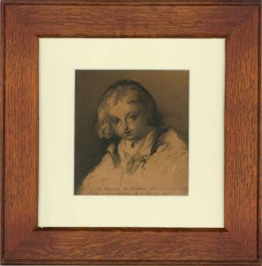 M.A.W. after Rubens - 1833 Watercolour, Daughter of Rubens