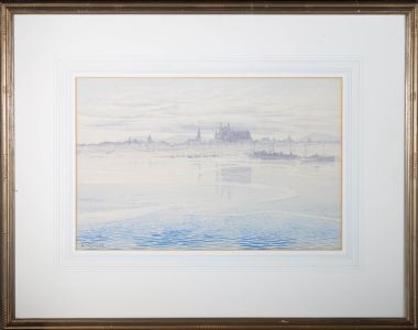 H. McDowall - 1934 Watercolour, Palma De Mallorca