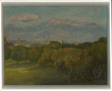H. Simkins - 1967 Oil, Trees and Chimneys