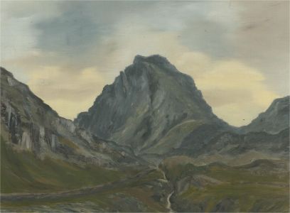 Gwyneth Willitt - Contemporary Oil, Tryfan from Ogwen Valley