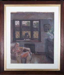 Dorothy Hepworth (1894-1978) - Mid 20th Century Oil, A Good Book