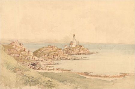 Late 19th Century Watercolour - Mumbles Seascape