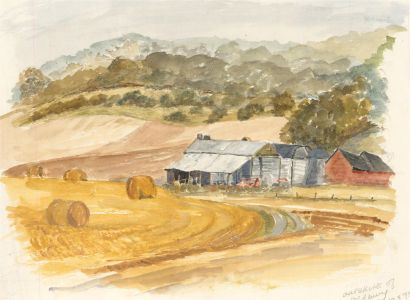 Sylvia Grottick - 1993 Watercolour, Outskirts of Aldbury