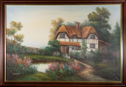 Marten - Contemporary Oil, The Cottage Garden