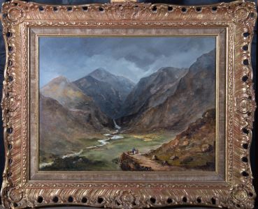 Alfred Vickers Snr. (1786-1868) - 1868 Oil, Mountain Valley
