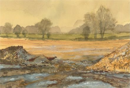 Keith Johnson (1931-2018) - 2016 Watercolour, Two Pheasants