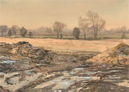 Keith Johnson (1931-2018) - 1994 Watercolour, Christmas Eve, Primrose Corner