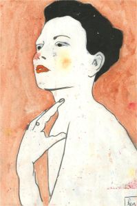 Ben Carrivick - Contemporary Oil, Portrait of a Black-Haired Woman