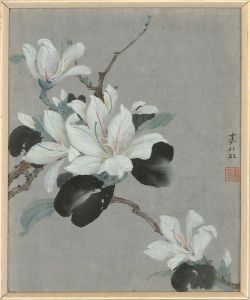 Mid 20th Century Gouache - Japanese Blossom