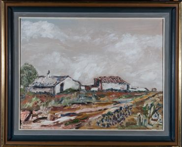 c.1940 Oil - Irish Farmstead