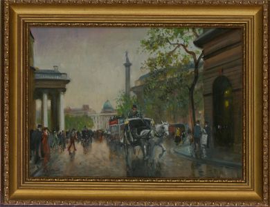 Roland Oxford Davies (1904-1993) - 20th Century Oil, London Life