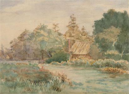 Early 20th Century Watercolour - Amongst the Fields
