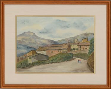 Rex Charlesworth - Contemporary Watercolour, Fornalutx, Majorcan Village
