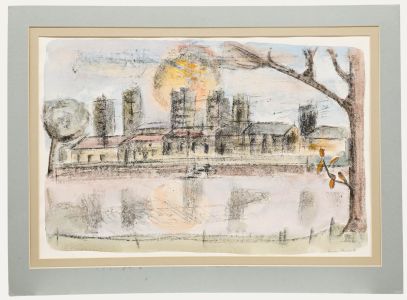 Deirdre Sturrock - 20th Century Mixed Media, Sunset Evening