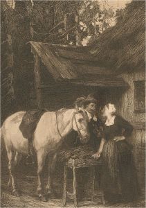 Late 19th Century Engraving - The German Farm