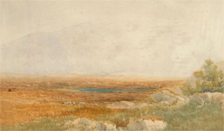 William Bidwell Henley (1839-1887) - Mid 19th Century Watercolour, Valley