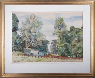 Dorothy E. Bruce - 1992 Watercolour, The Stable, Lympstone