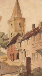 1916 Watercolour - Town Centre